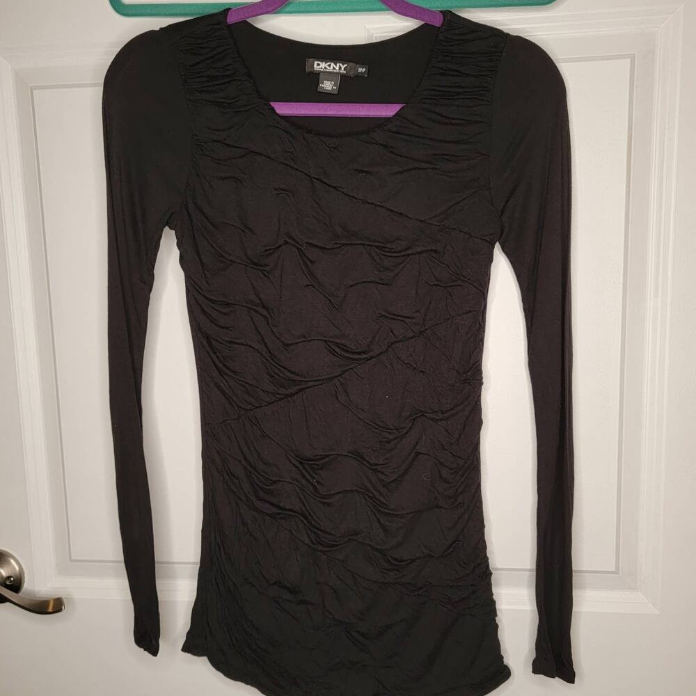 DKNY ruched front shirtsz XP/P